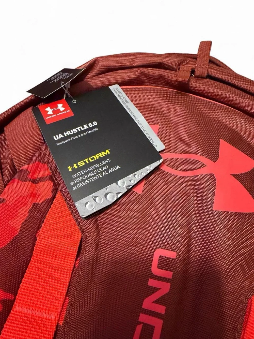 Under Armour Red and Orange Camo Men's Backpack